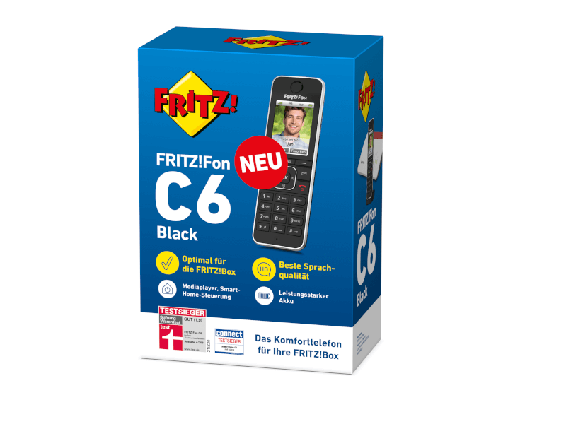 FRITZ!Fon C6 International črni - slika 4
