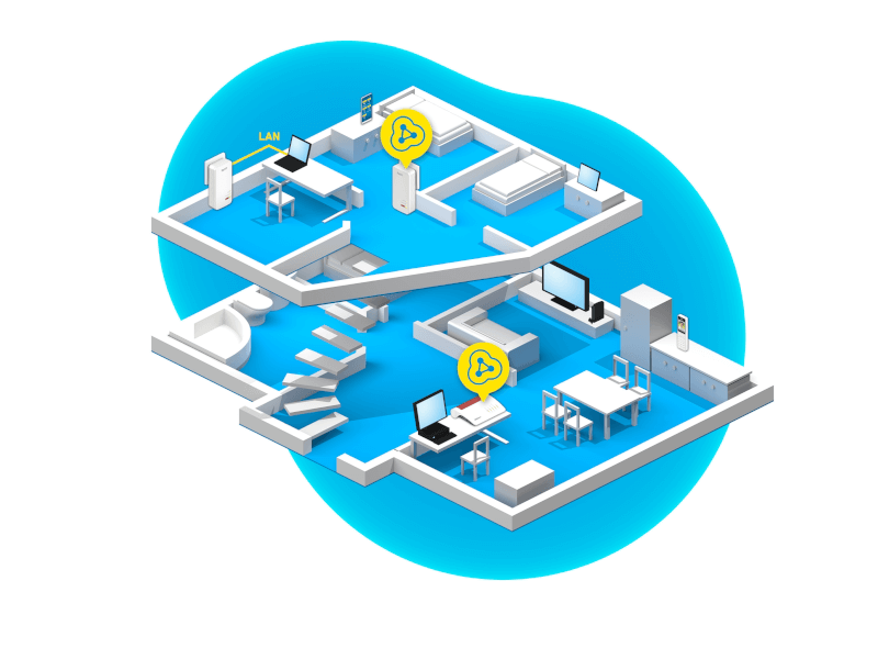 FRITZ!Powerline 1240 AX WLAN Set - slika 4